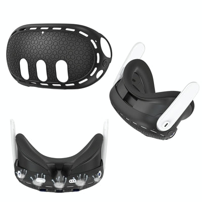 Silicone Vr Host Case for Meta Quest 3 - Fits All Sizes - Black