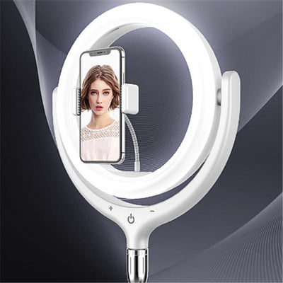 12 Inch Desktop Fill Light Beauty Bracket For Landing Headlights - White