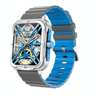 1.9 Inch Tft Square Screen Smart Watch Supports Blood Pressure Monitoring - Black