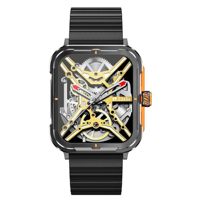 1.9 Inch Tft Square Screen Smart Watch Supports Blood Pressure Monitoring - Black