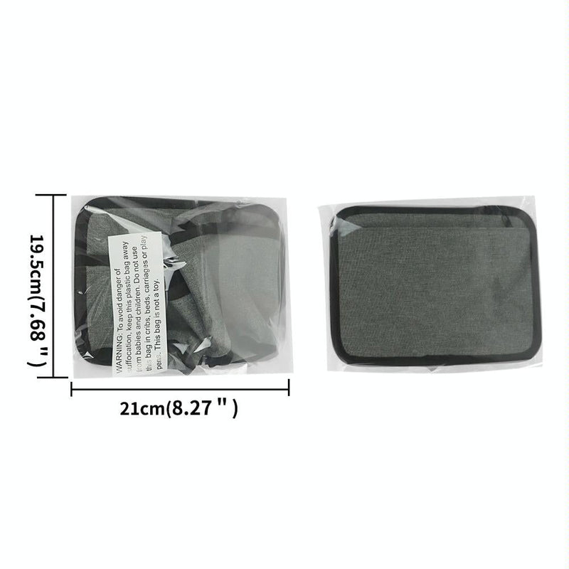 Portable Luggage Bag with Cup Holder - Gray