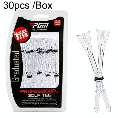 30 Adjustable Golf Tees With 83Mm Height Limit - Set Of 30 - White