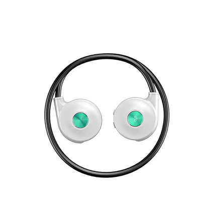 Bone Conduction Bluetooth Earphones with Stereo Vibration Speaker - Black