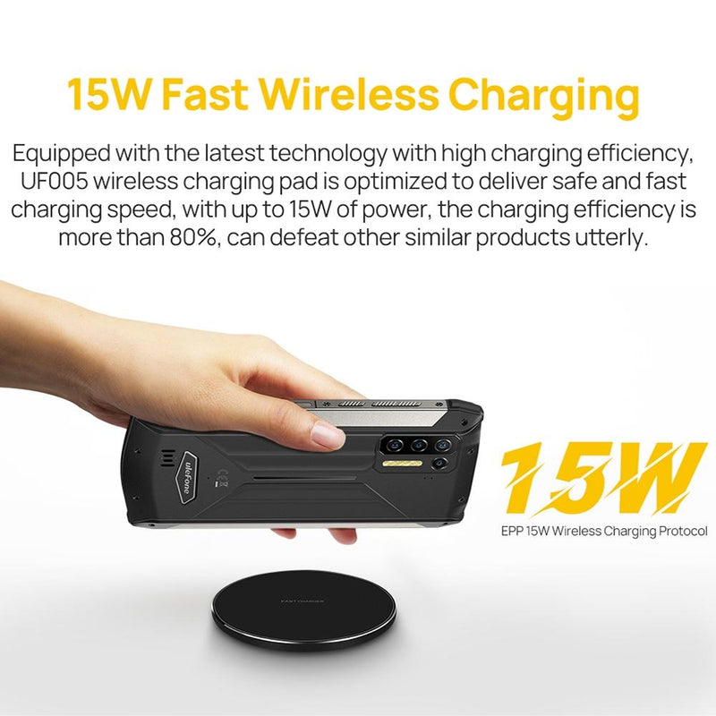15W Fast Qi Wireless Charger Black