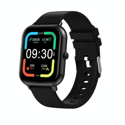 1.83 Inch Touch Screen Ai Voice Heart Rate / Blood Oxygen / Blood Pressure / Sleep Monitoring Bluetooth Smartwatch - Black