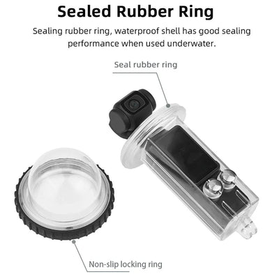 Waterproof Diving Housing for Dji Pocket 3 - 40m Depth - Transparent Handle