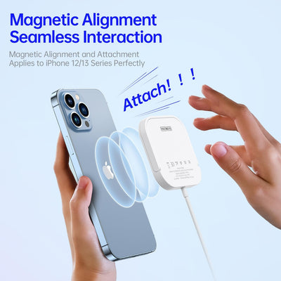 3 In 1 Magnetic Wireless Charger White