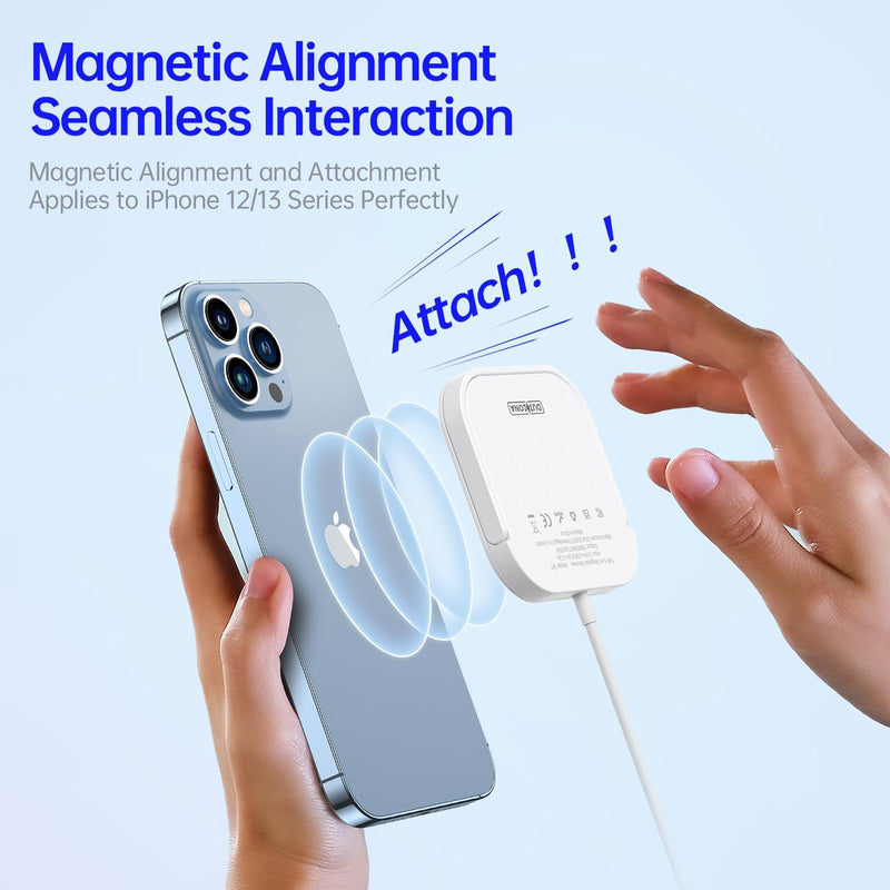 3 In 1 Magnetic Wireless Charger White