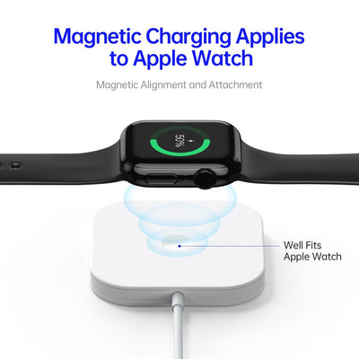 3 In 1 Magnetic Wireless Charger White