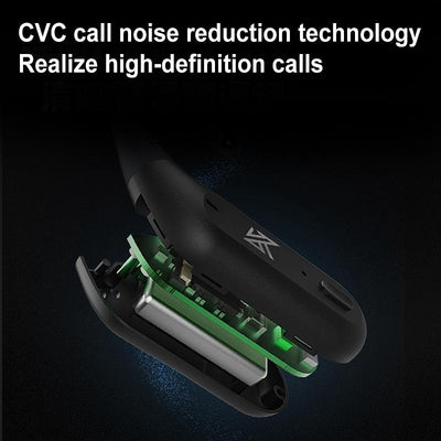 Wireless Bluetooth Module for Headset - Qualcomm 5.2 - Black Earhook