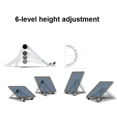 Portable Laptop and Tablet Stand - Foldable - Black