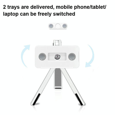 Portable Laptop and Tablet Stand - Foldable - Black