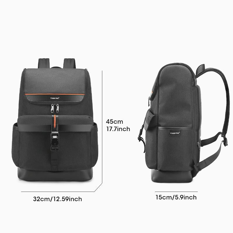Men Simple Laptop Backpack - Compact & Stylish