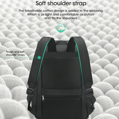 Men Simple Laptop Backpack - Compact & Stylish