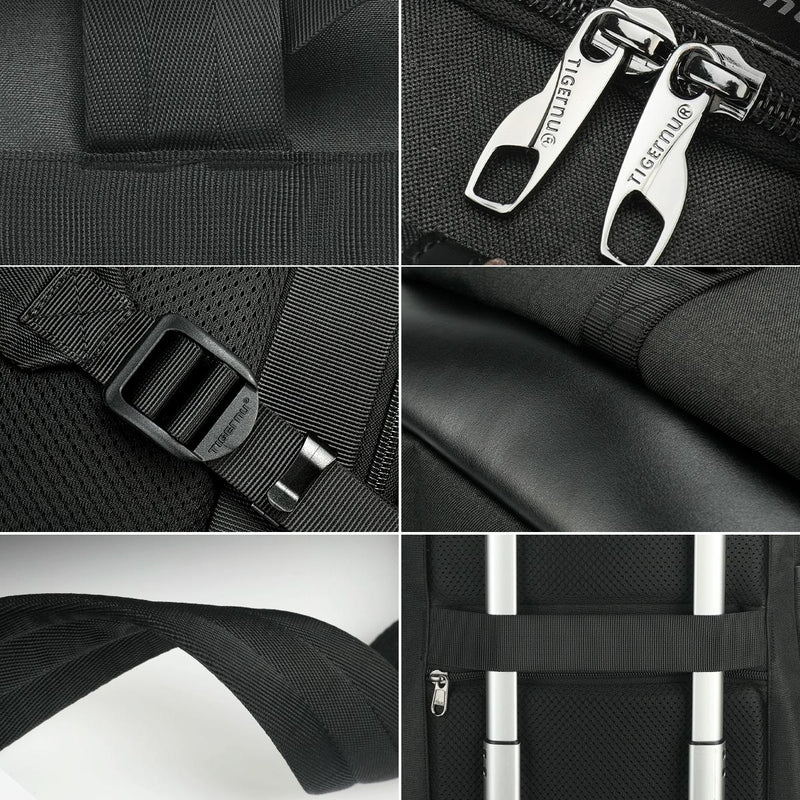 Men Simple Laptop Backpack - Compact & Stylish