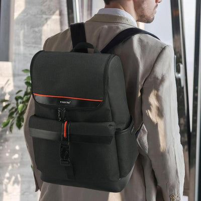 Men Simple Laptop Backpack - Compact & Stylish