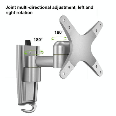 Quick Release Wall Mount for Computer Monitor - Silver Gray