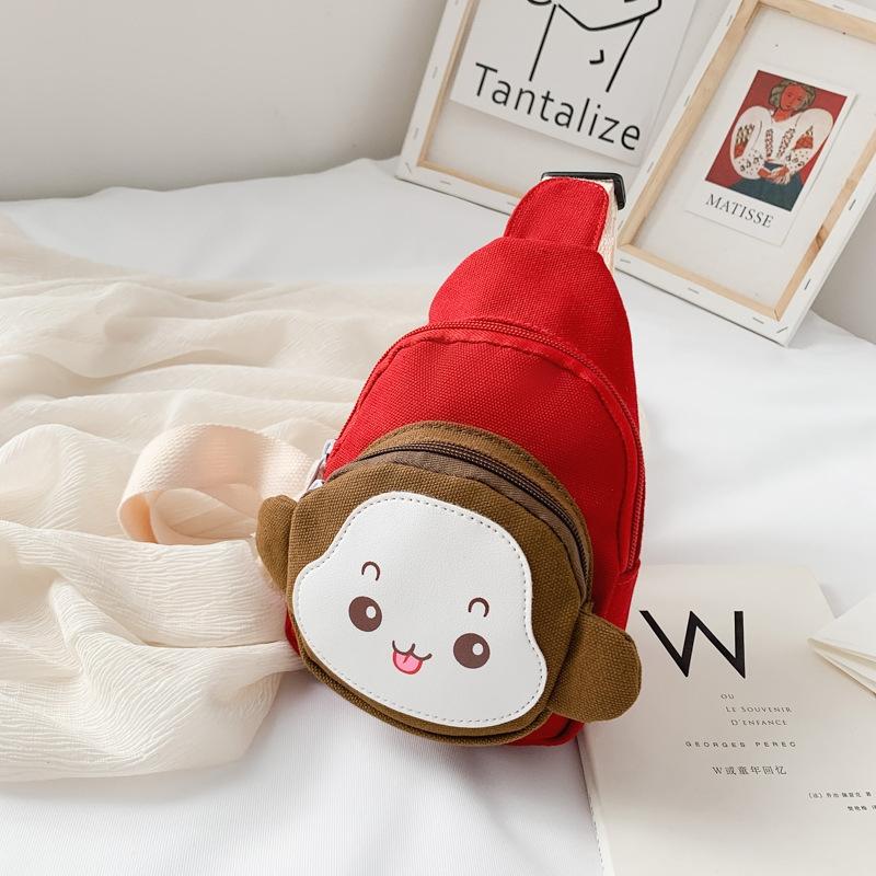 Adorable Monkey Crossbody Bag For Kids - Yellow