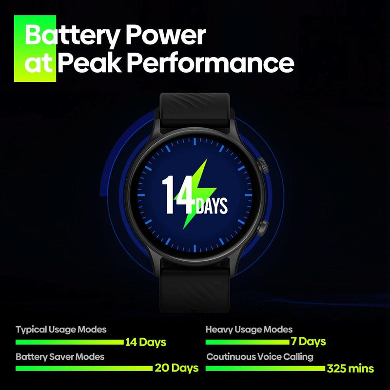 1.39 Inch Screen Ip68 Smart Watch Supports Voice Calling / Health Monitoring - Black