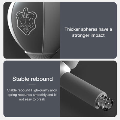 Adjustable 2-In-1 Sit-Up Boxing Ball Stand With Punching Bag - Gray / White