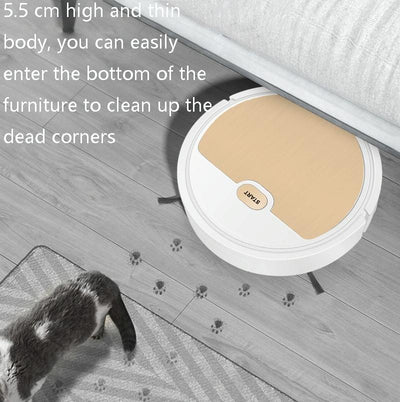 3-in-1 Intelligent Usb Home Sweeping Machine - Fast Charging - Black