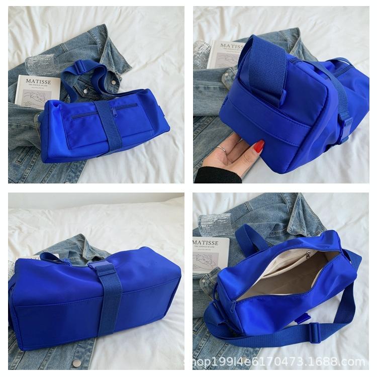 Travel & Fitness Crossbody Bag - Waterproof Nylon - Blue