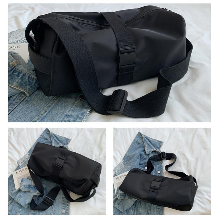 Travel & Fitness Crossbody Bag - Waterproof Nylon - Blue