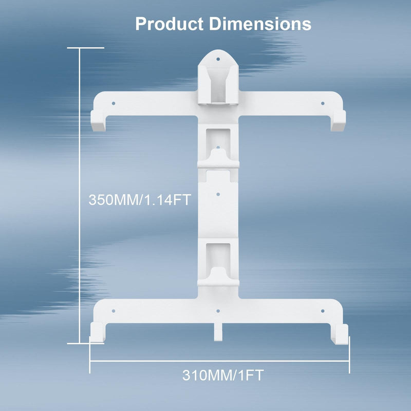 Wall Storage Bracket For Ps5 Vr2 Helmet / Headset / Handle / Remote Control - White