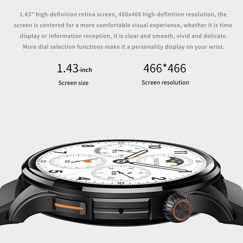 1.43 Inch Bt5.1 Smart Sport Watch With Health Monitoring - Pink