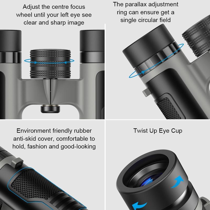 25x Binoculars for Bird-watching Hunting and Hiking - Bak4 Prism