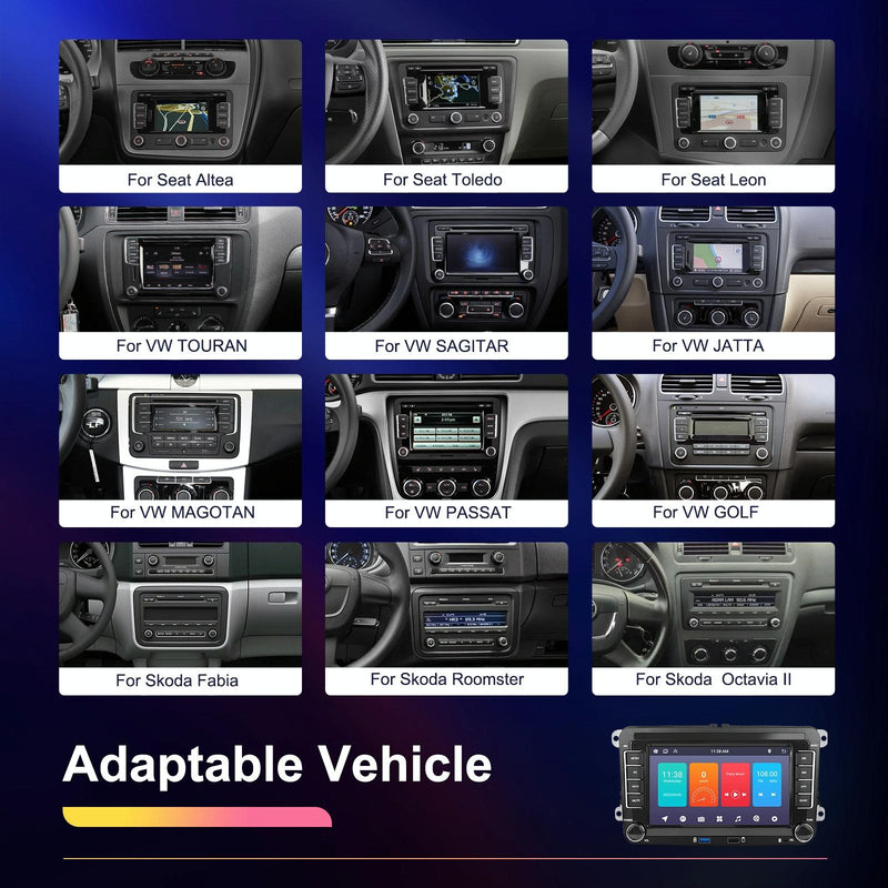 Android Carplay Navigation For Vw / Skoda - 1 + 32G Screen Reversing Camera