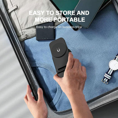3 In 1 Magnetic Wireless Charger Stand - Black