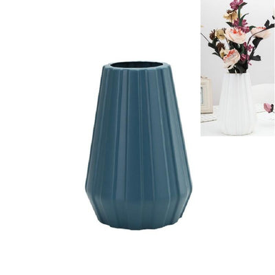 2-piece Plastic Vase for Creative Flower Arrangements - Pink