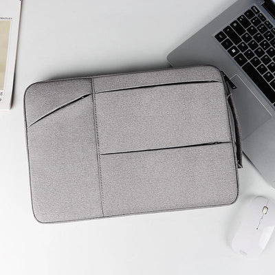 13.3 Inch Waterproof Laptop Handbag with Shock-absorbing Capacity - Grey