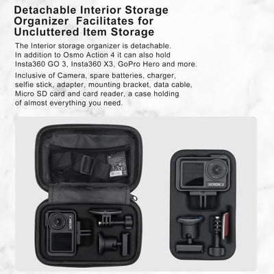 Small Organizer Bag for Sports Camera Accessories - Deep Gray