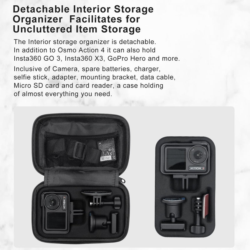 Small Organizer Bag for Sports Camera Accessories - Deep Gray