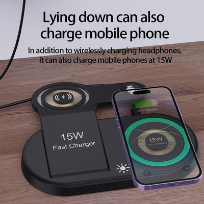 4 In 1 Magnetic Wireless Charger Black