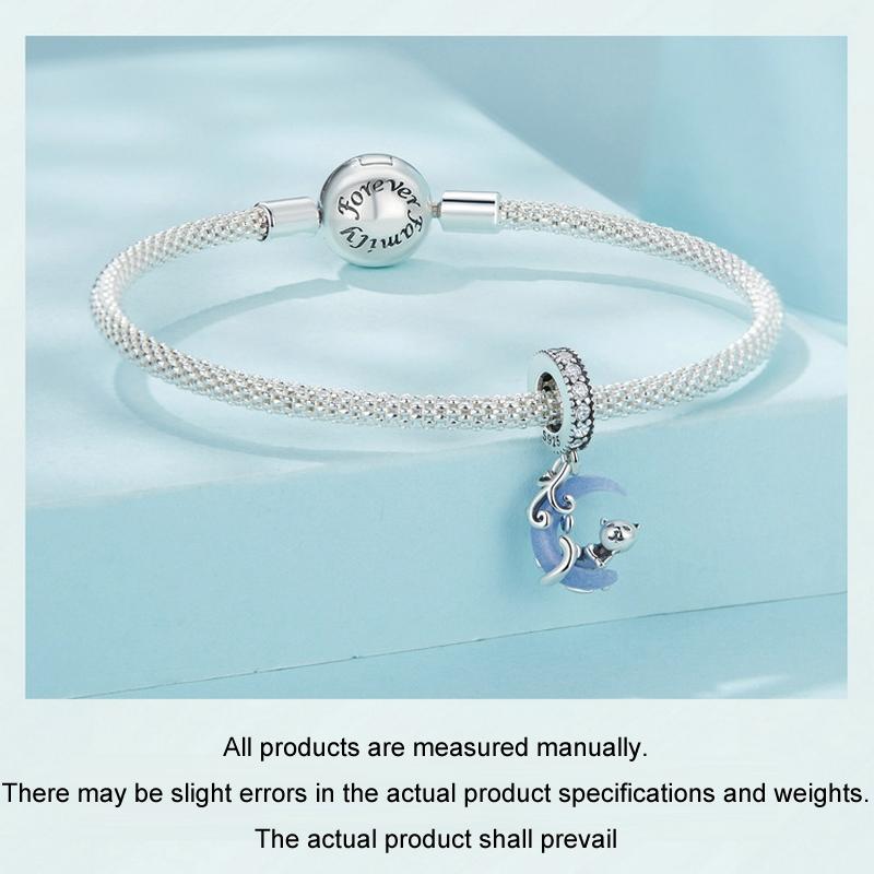 925 Sterling Silver Luminous Moon Cat Pendant