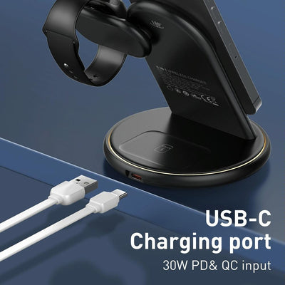 25.5W 5 In 1 Magsafe Wireless Charger + Type C Cable
