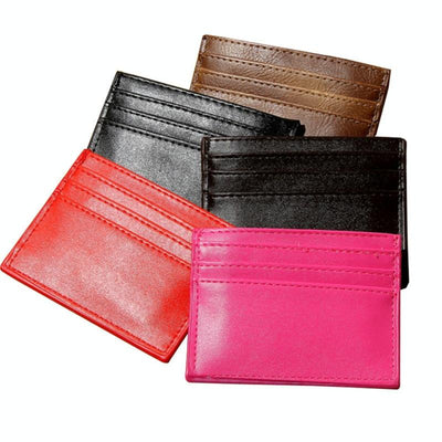 Multi Card Holder For Men Driver License Bank Cards - Red