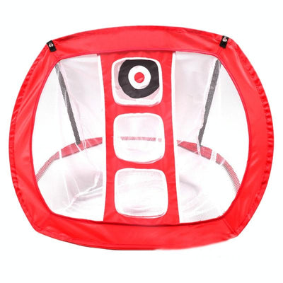 Foldable Square Golf Net for Indoor Practice - Red