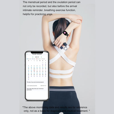 1.9 Inch Tft Screen Smart Watch Support Bluetooth Call / Menstrual Cycle Reminder - Grey