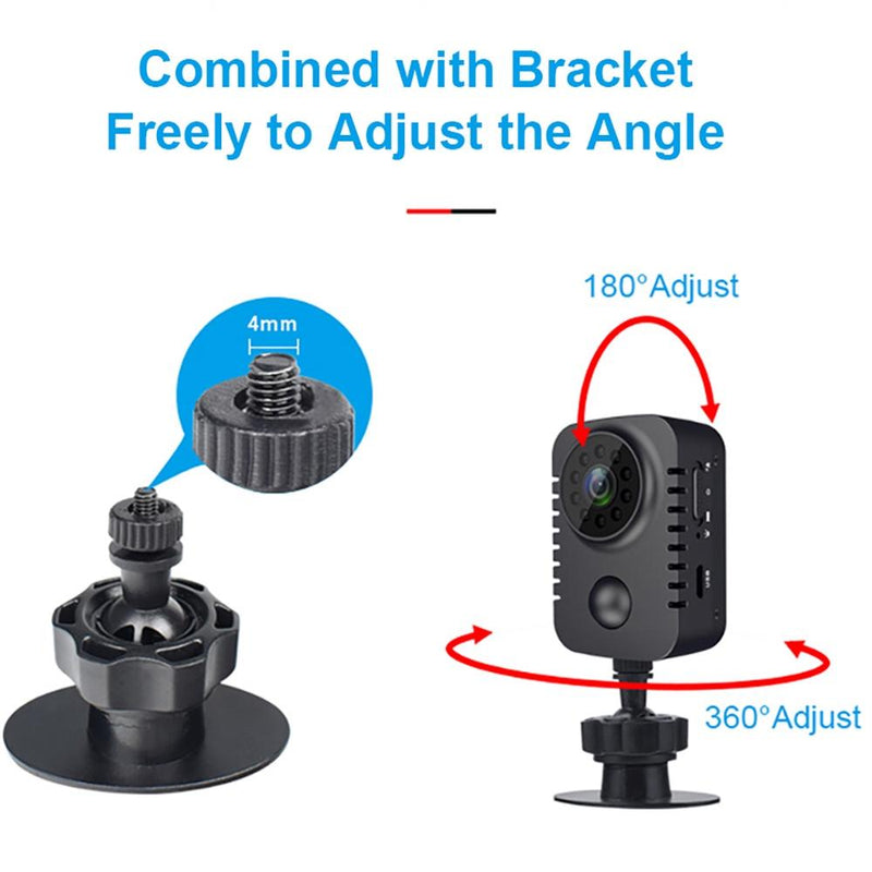 1080P Night Vision Surveillance Camera - Black