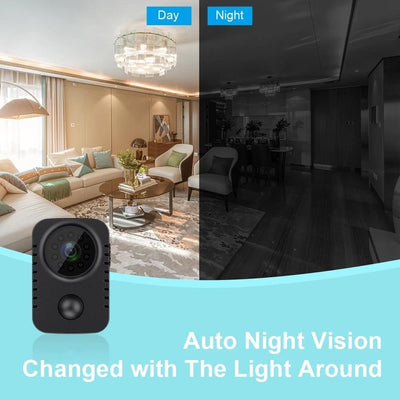 1080P Night Vision Surveillance Camera - Black