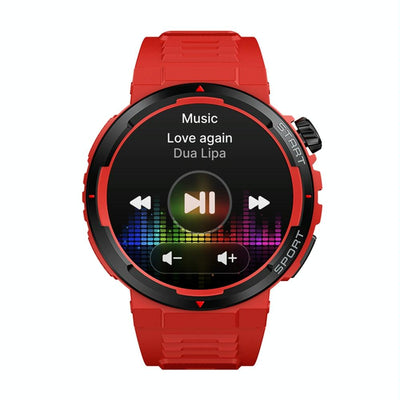 1.43 Inch Fitness & Wellness Smart Watch 24H Health Monitoring - Flame Red