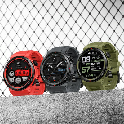 1.43 Inch Fitness & Wellness Smart Watch 24H Health Monitoring - Flame Red