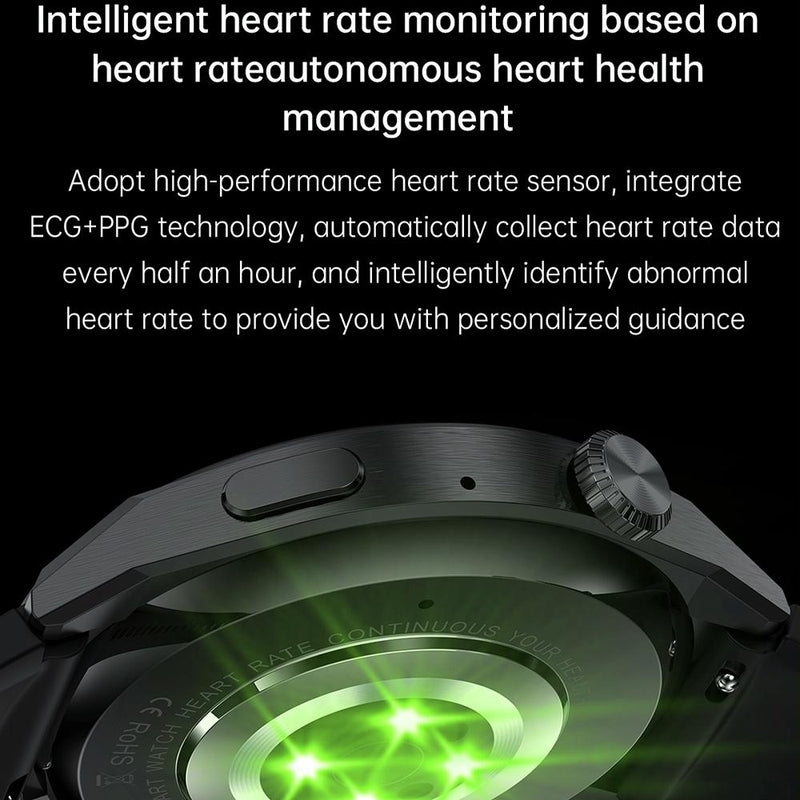 1.6 Inch Waterproof Smart Watch With Bluetooth Call & Nfc - Black