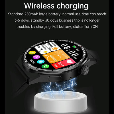 1.6 Inch Waterproof Smart Watch With Bluetooth Call & Nfc - Black