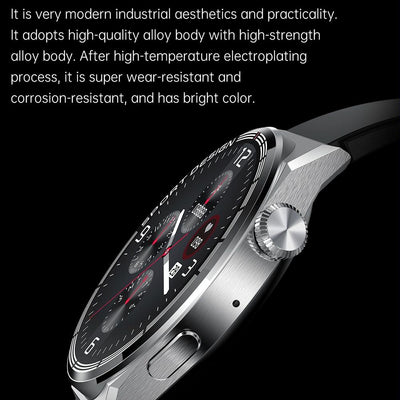 1.6 Inch Waterproof Smart Watch With Bluetooth Call & Nfc - Black