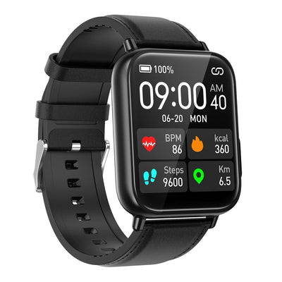1.91 Inch Waterproof Smart Watch With Ai Diagnosis & Health Monitoring - Black